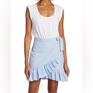 Veronica Beard Addyson Striped Wrap Dress S